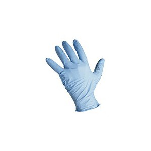 Перчатки нитриловые химически стойкие одноразовые синие